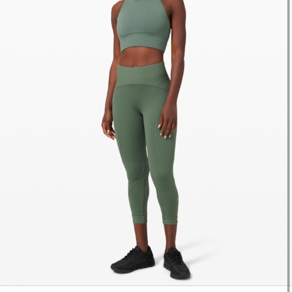 Algee Green Train Free High Rise 23” Leggings